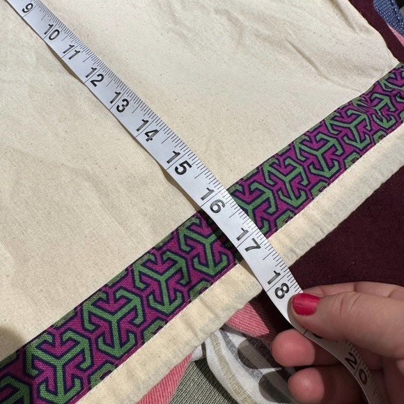 Tory Burch Dust Bag drawstring Logo charm show or bag cover 18x14 medium - Picture 7 of 9